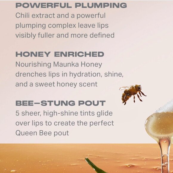 MOPRHE HOT HONEYS PLUMPING LIP OIL DUO SET - QUEEN BEE, HEAT SWARM - Picture 6 of 6